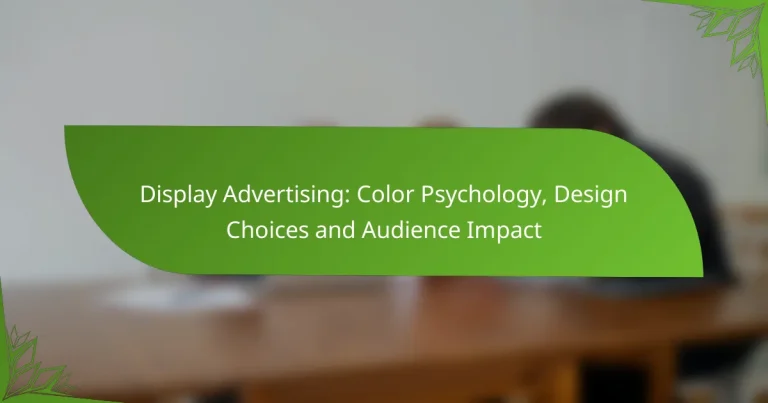 Publicidad Display: Psicología del Color, Elecciones de Diseño e Impacto en la Audiencia